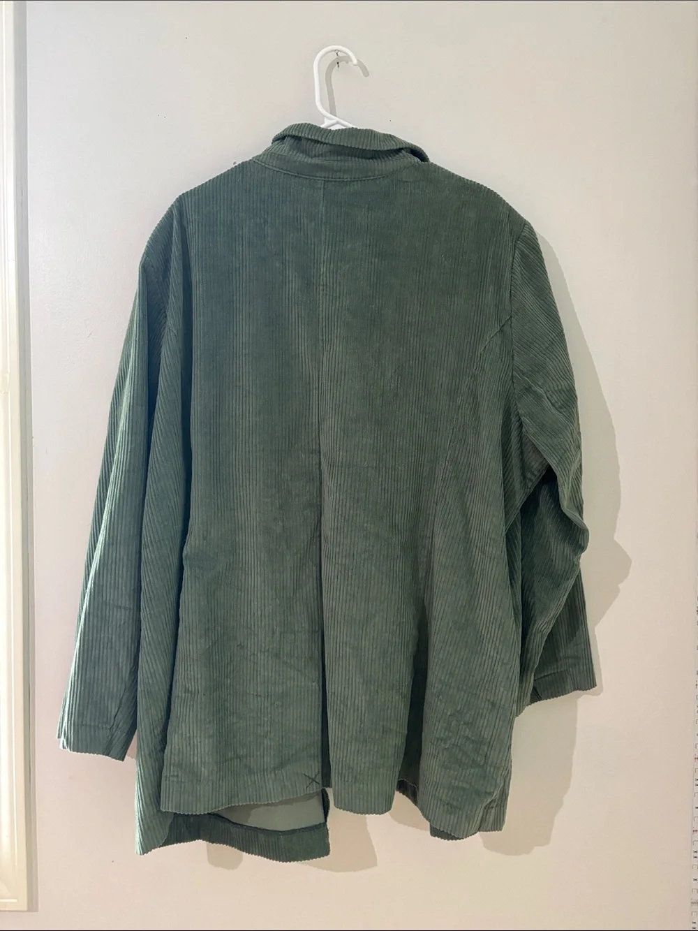 Denim 24/7 Olive Green Corduroy Shirt Jacket